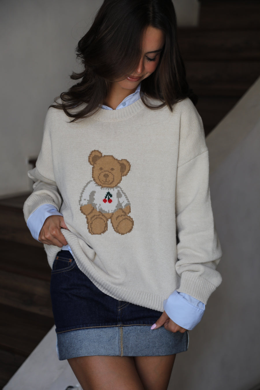 Ossé Beige Sweater