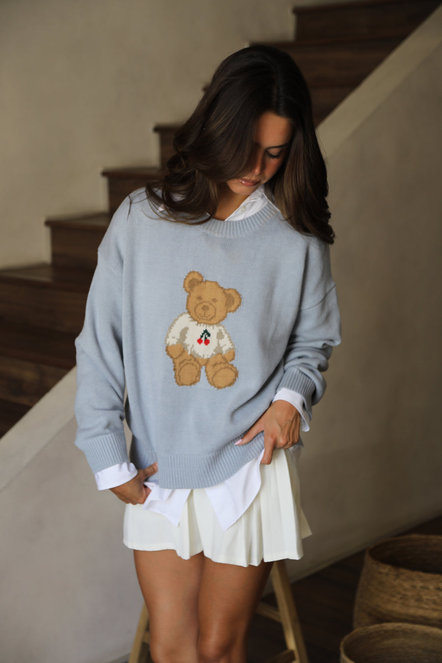Ossé Blue Sweater