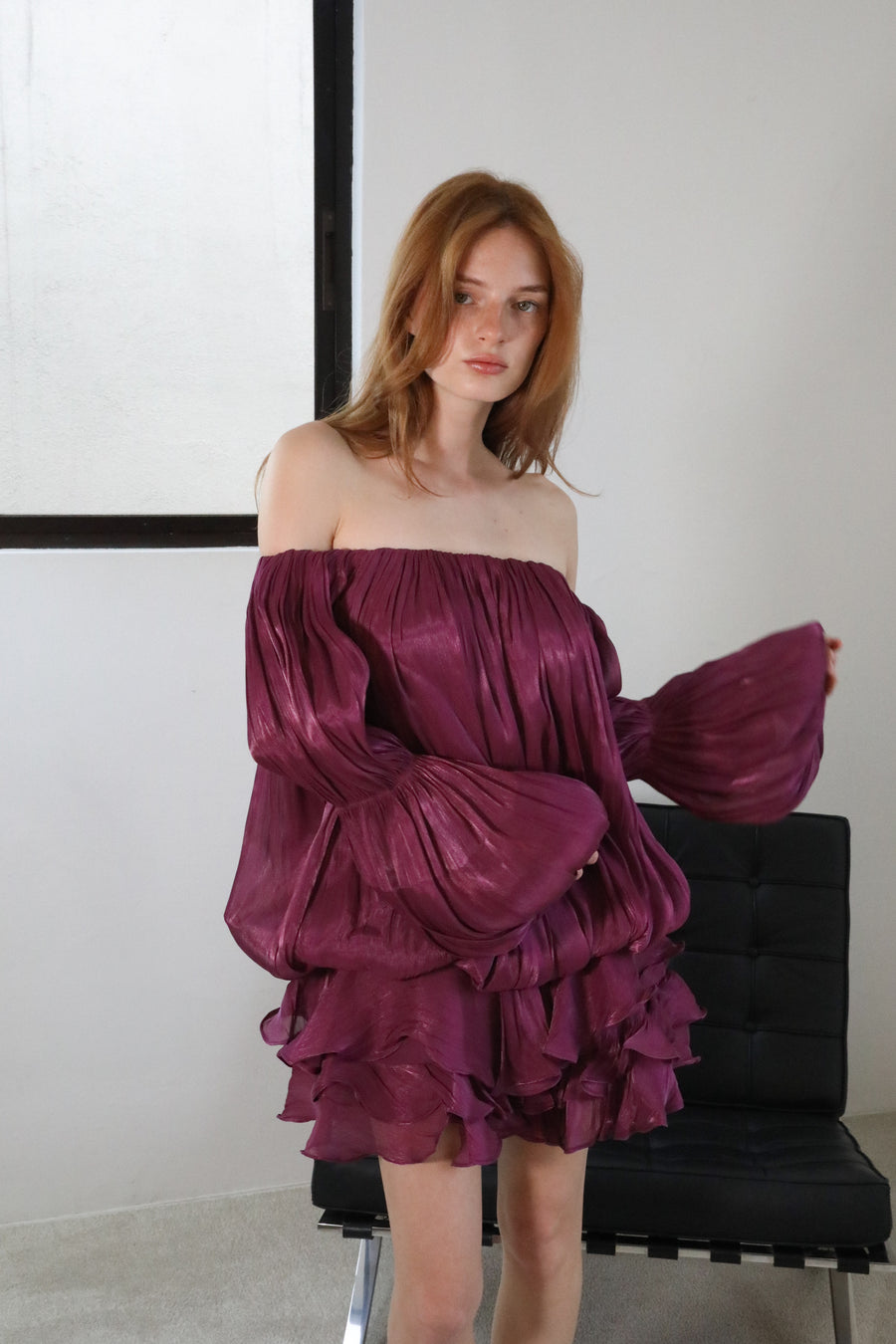 Lumi Merlot Dress
