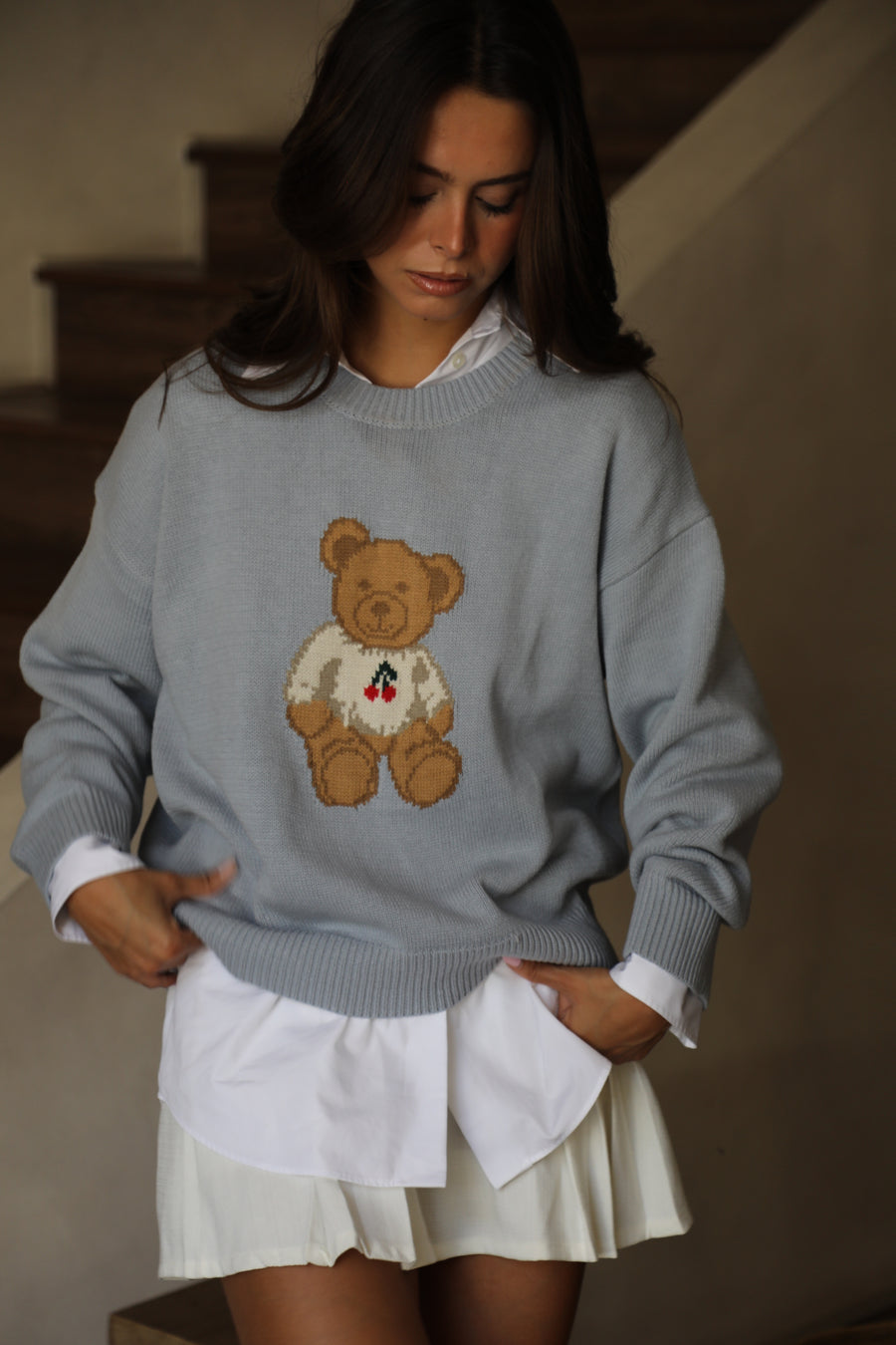 Ossé Blue Sweater