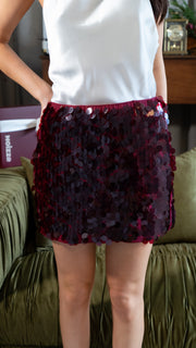 Cecile Sequin Skirt